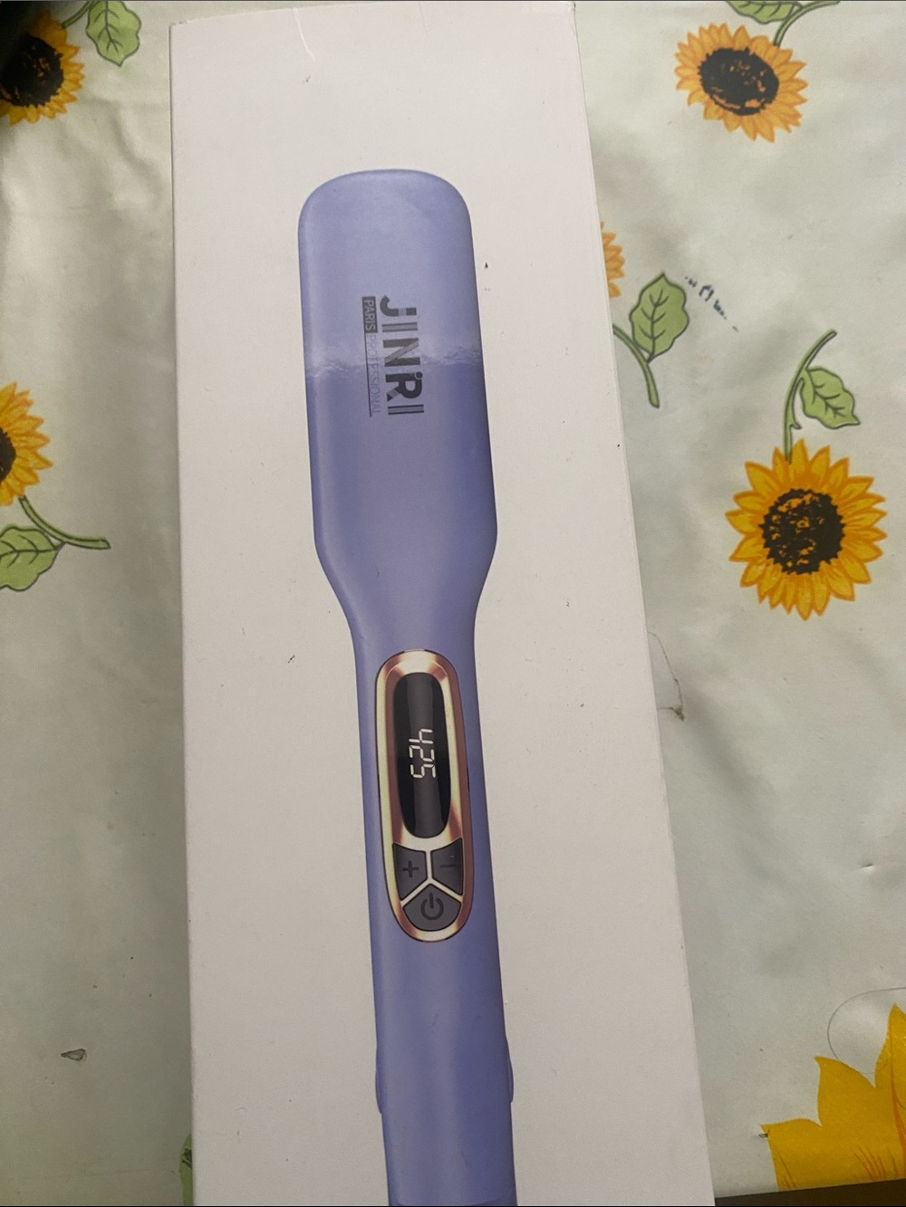 Jinri Purple Digital Hair Straightening Brush